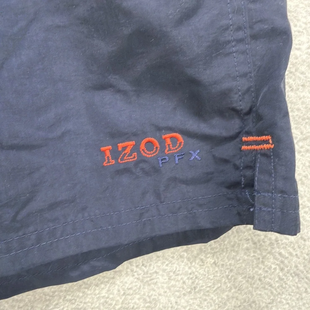 IZOD PFX Swim Shorts Mens XL Blue Surf Perform‎ X Extreme Beach LA Lifeguard NEW